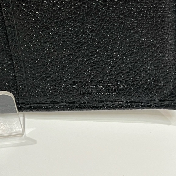 BVLGARI BLACK PEBBLE LEATHER LONG WALLET - Picture 3 of 9